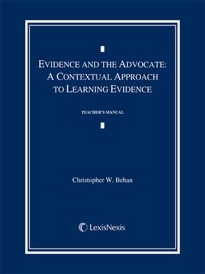 cover image of Evidence and the Advocate